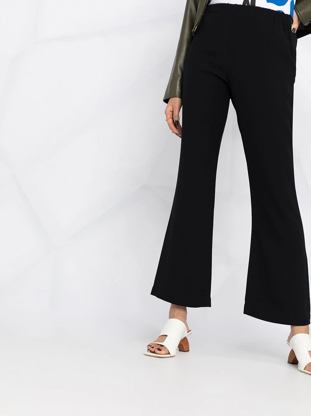 cropped flared trousers - 3