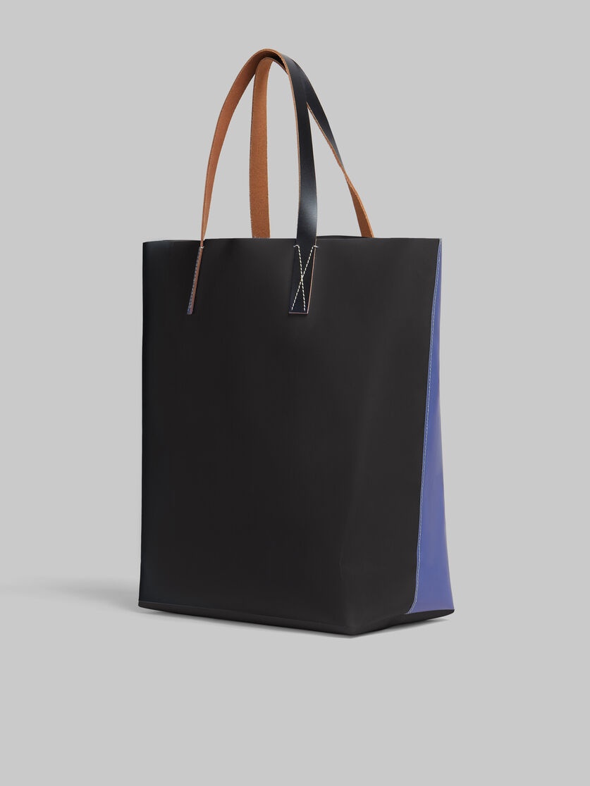 PURPLE AND BLUE TRIBECA SHOPPER WITH MARNI TAG - 3