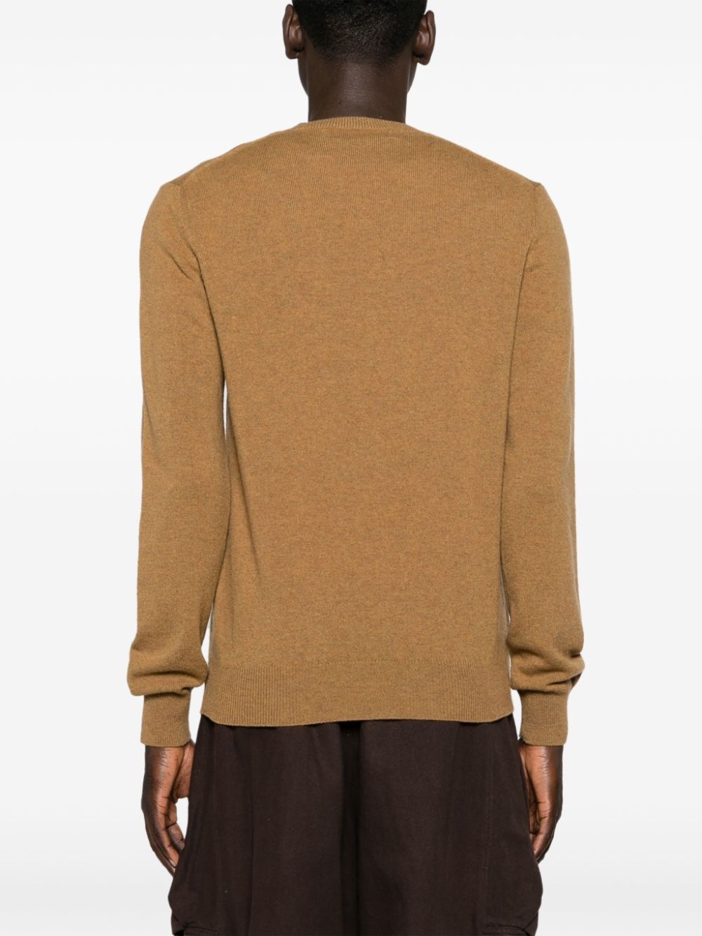 heart-patch wool jumper - 5