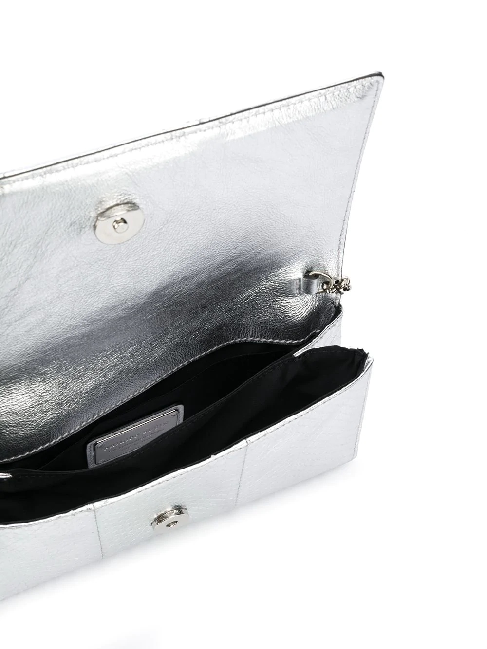 skull metallic shoulder bag - 5