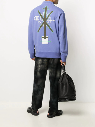 Craig Green x Champion zip-front jersey sweatshirt outlook