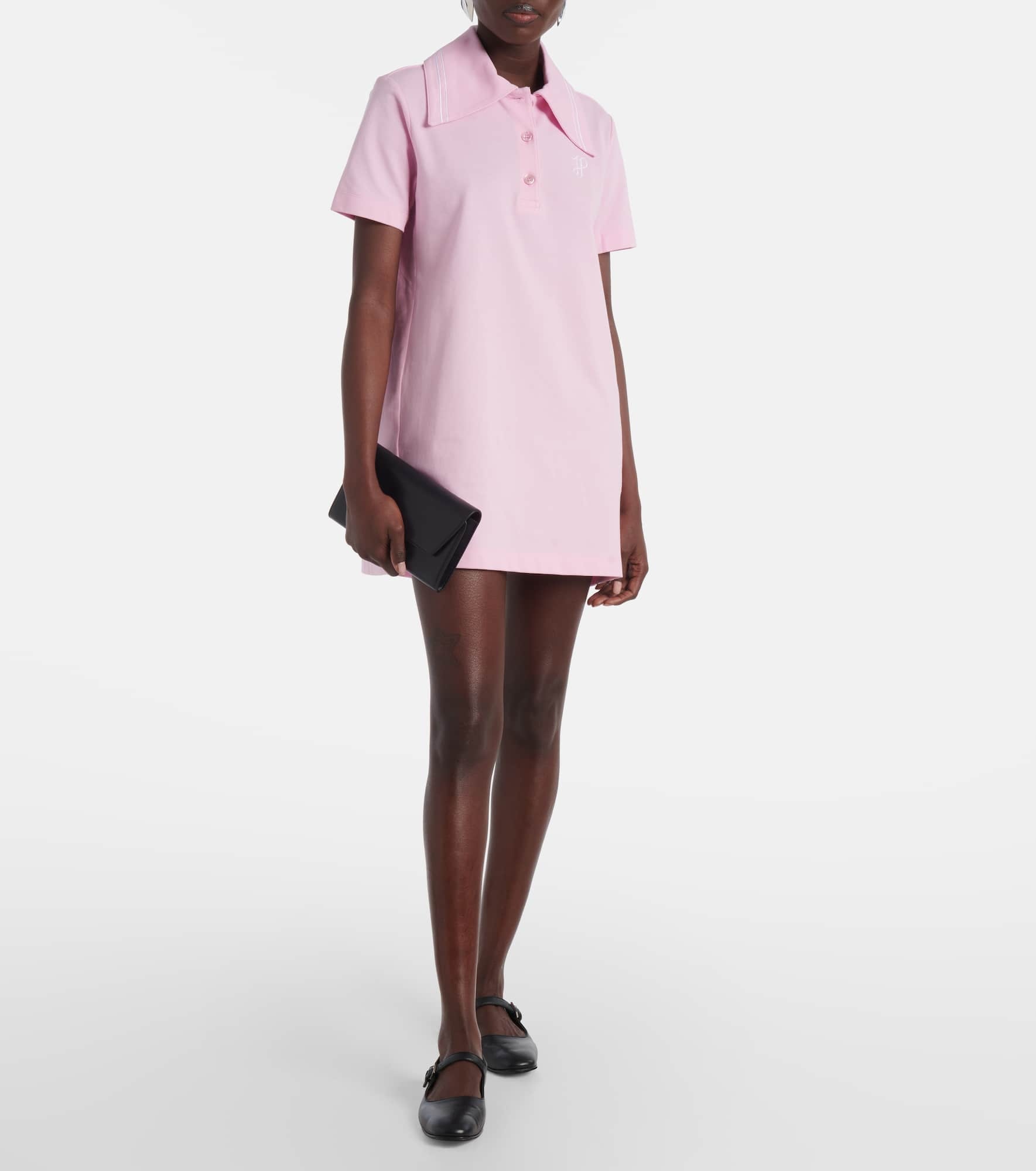 Logo cotton polo dress - 2