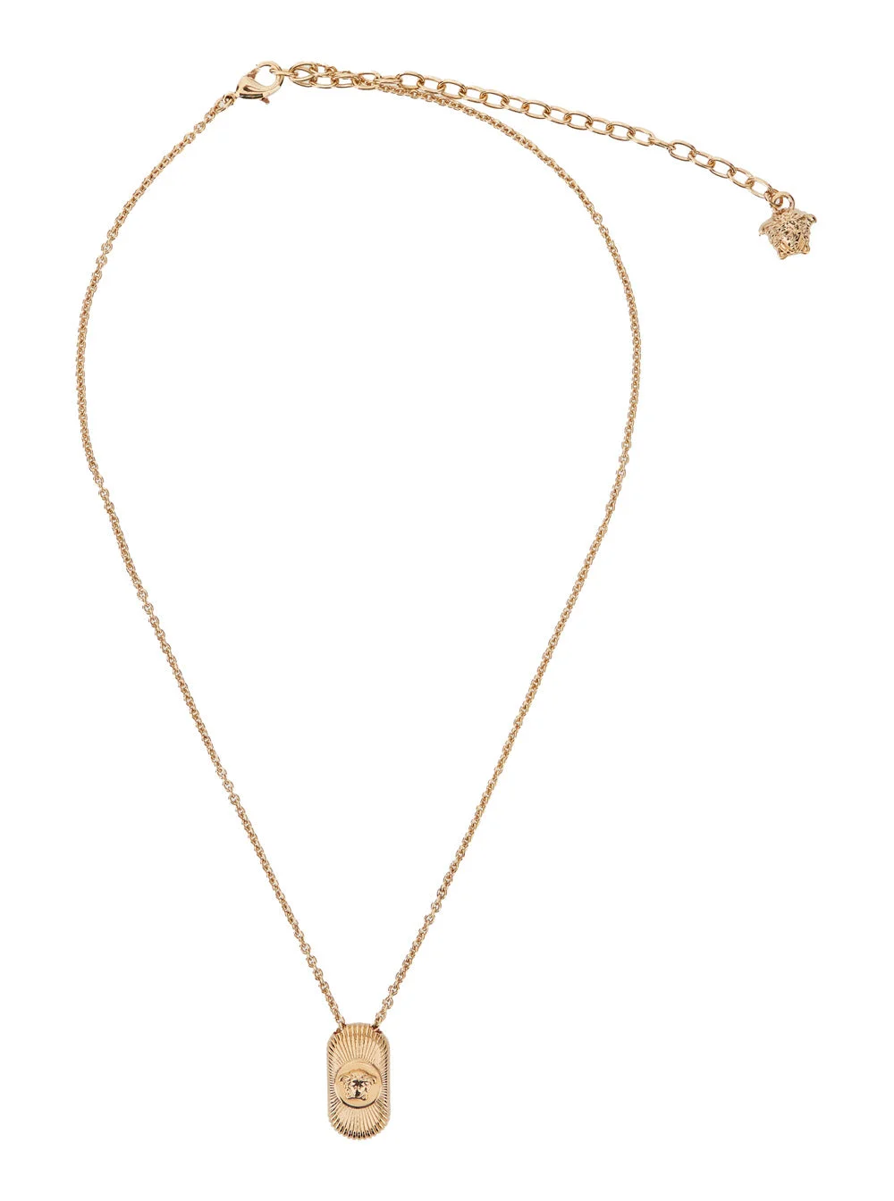 Versace Men Gold-Colored Necklace With Medusa Head Pendant In Brass For Men - 1