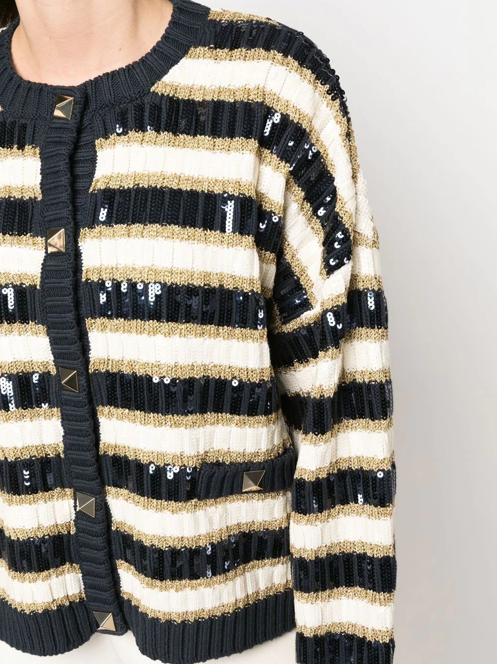 Rockstud sequinned cardigan - 5