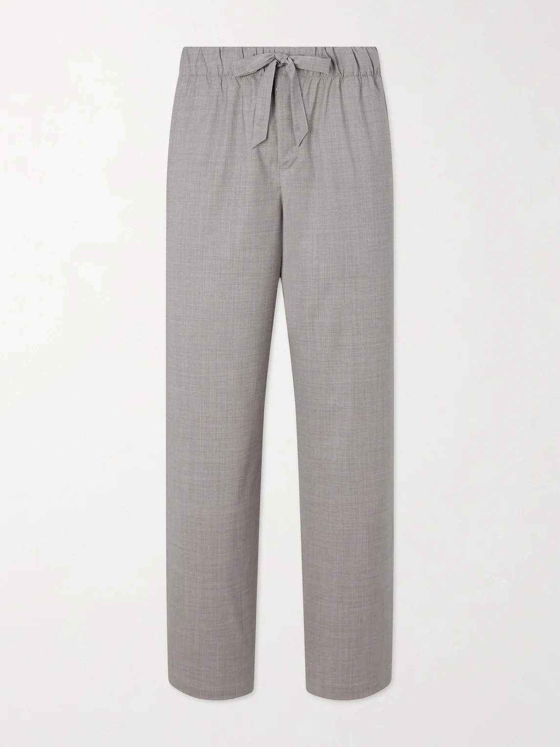 Luan Straight-Leg Wool Drawstring Trousers - 1