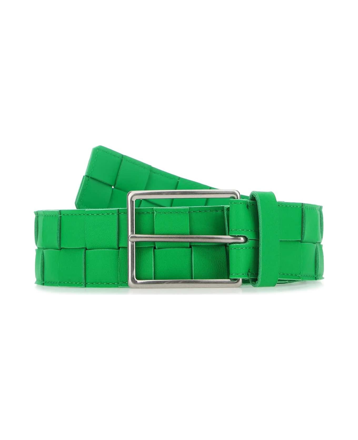 Green Leather Belt - 1