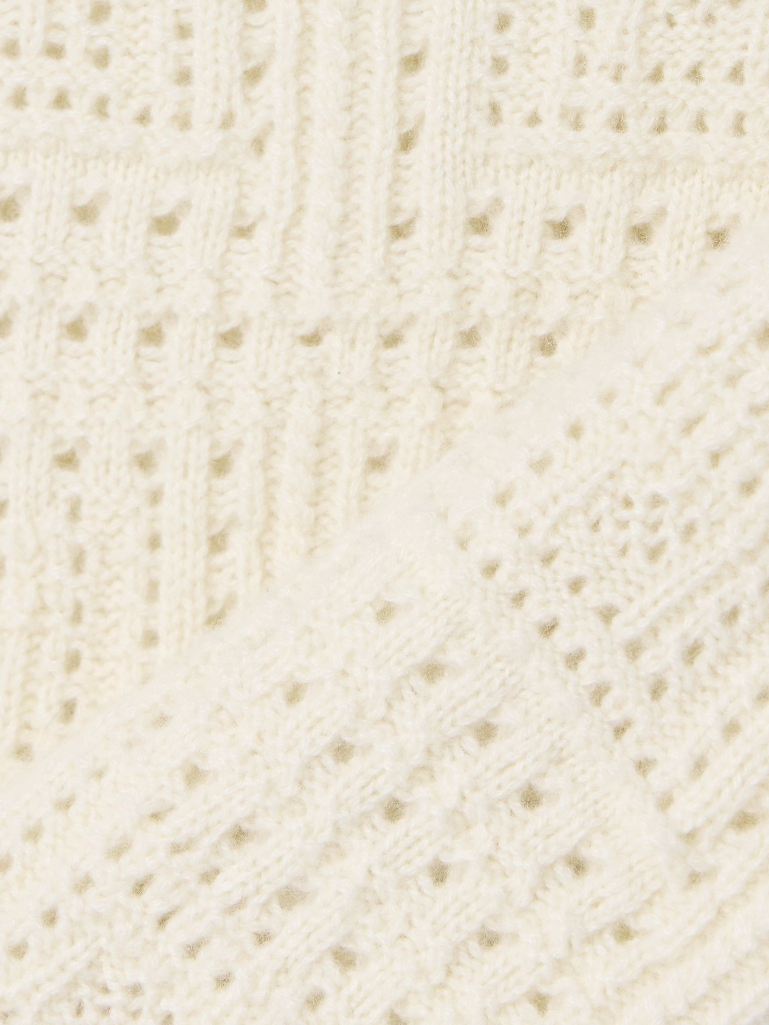 Elysia pointelle-knit cashmere sweater Ivory - 4