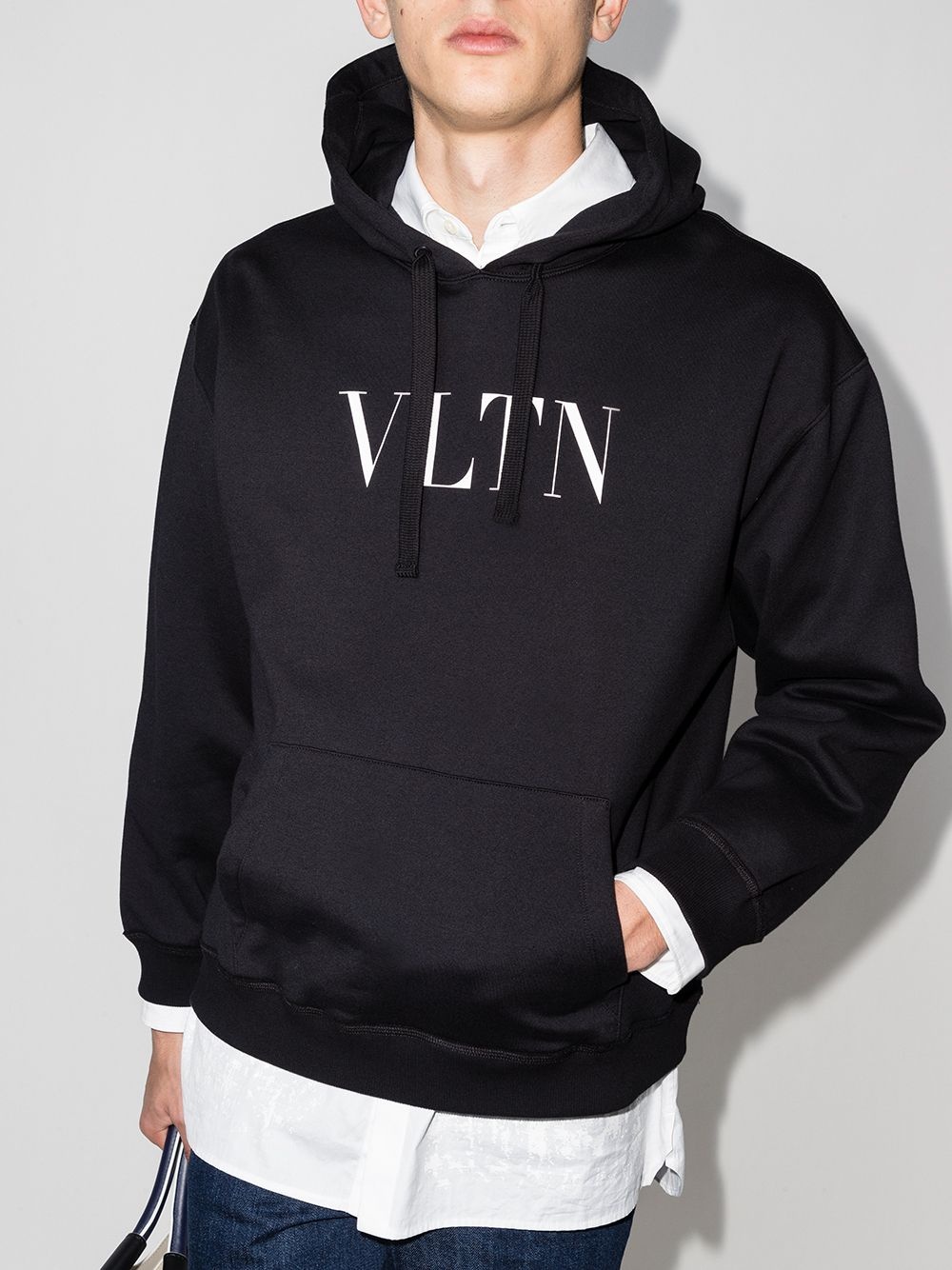 logo print hoodie - 2