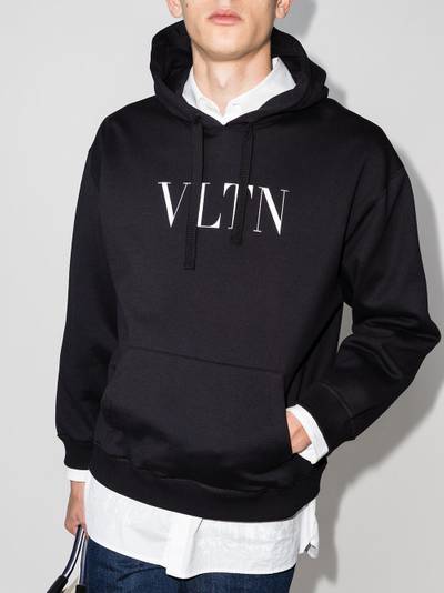 Valentino logo print hoodie outlook