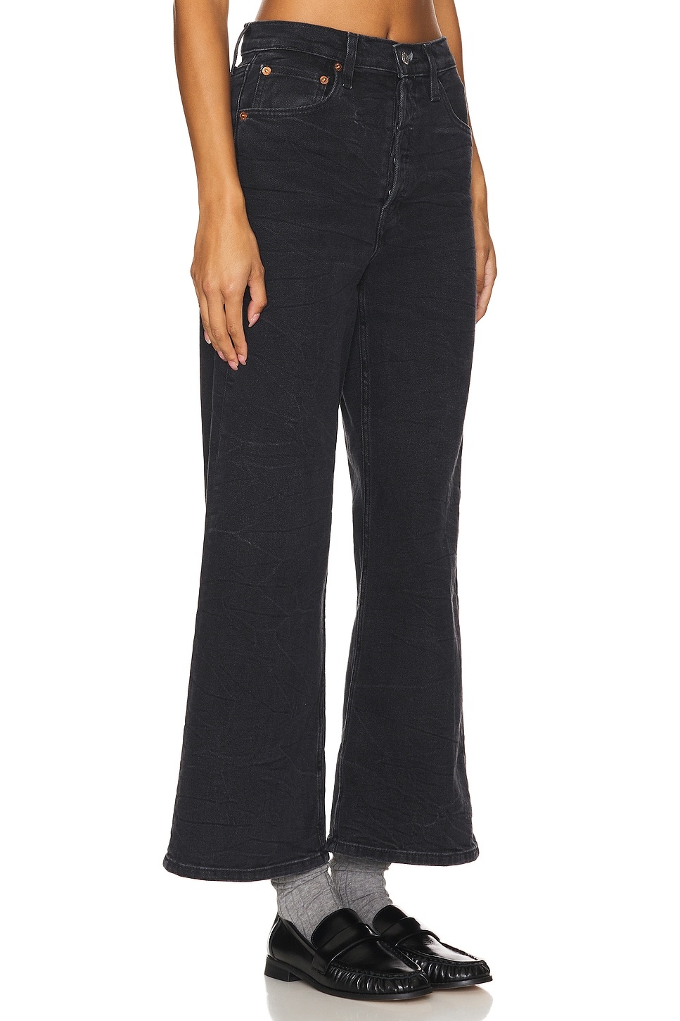 High Rise Wide Leg Crop - 2