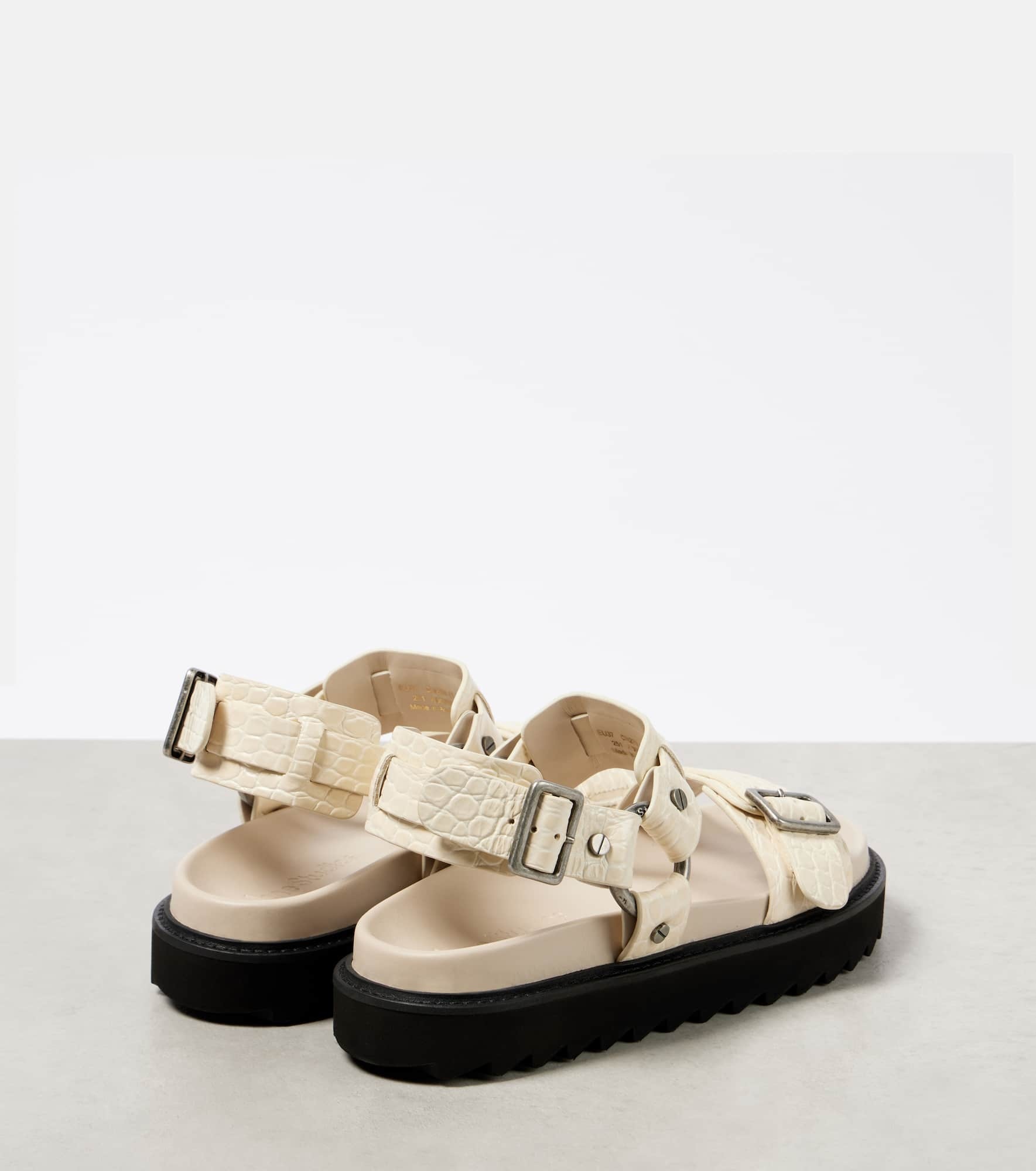 Leather platform sandals - 2