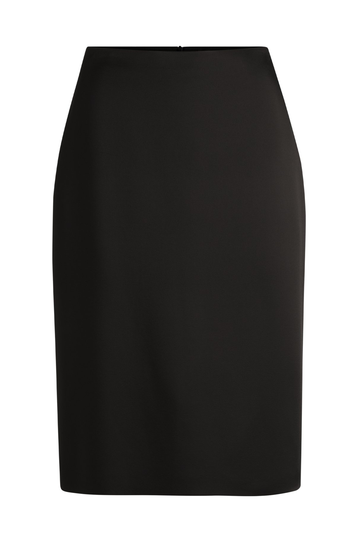 PENCIL SKIRT IN LUSTROUS FABRIC - 1