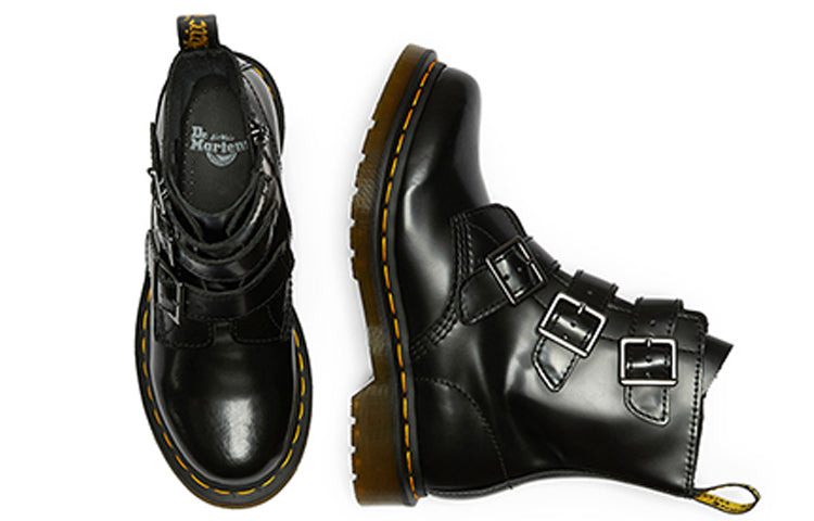 (WMNS) Dr. Martens Blake Boot High Top Casual Martin Boots Black 13665001 - 4