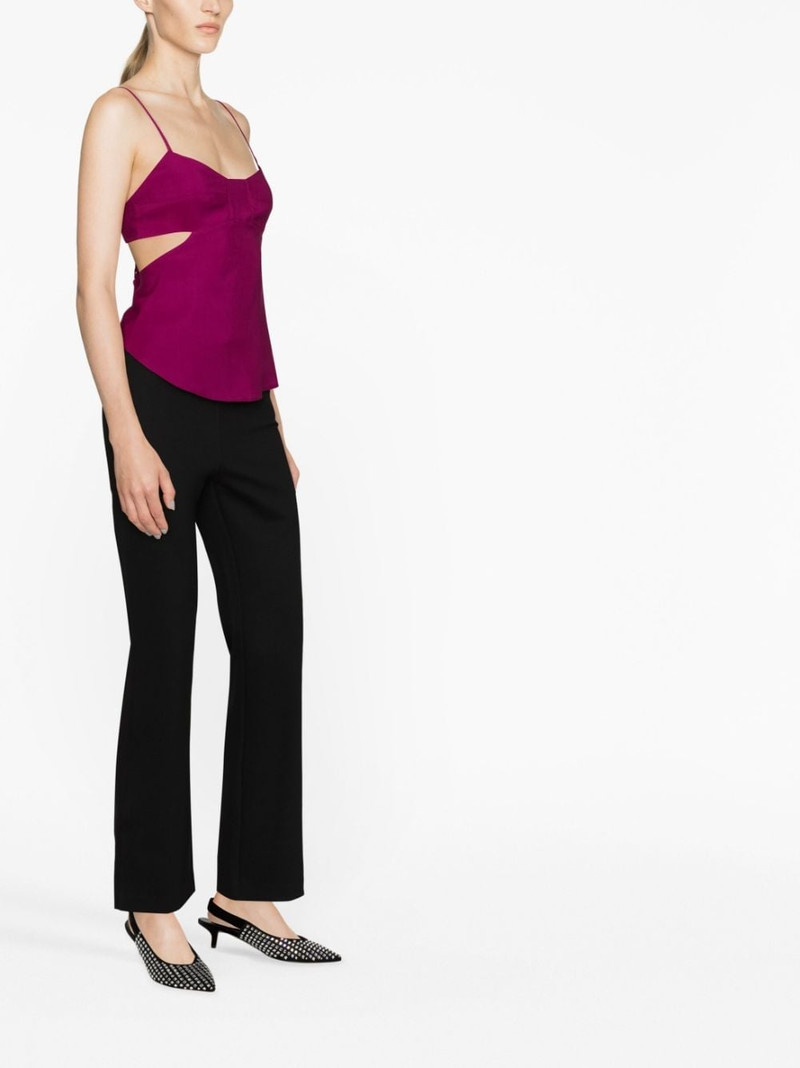 flared jersey trousers 4