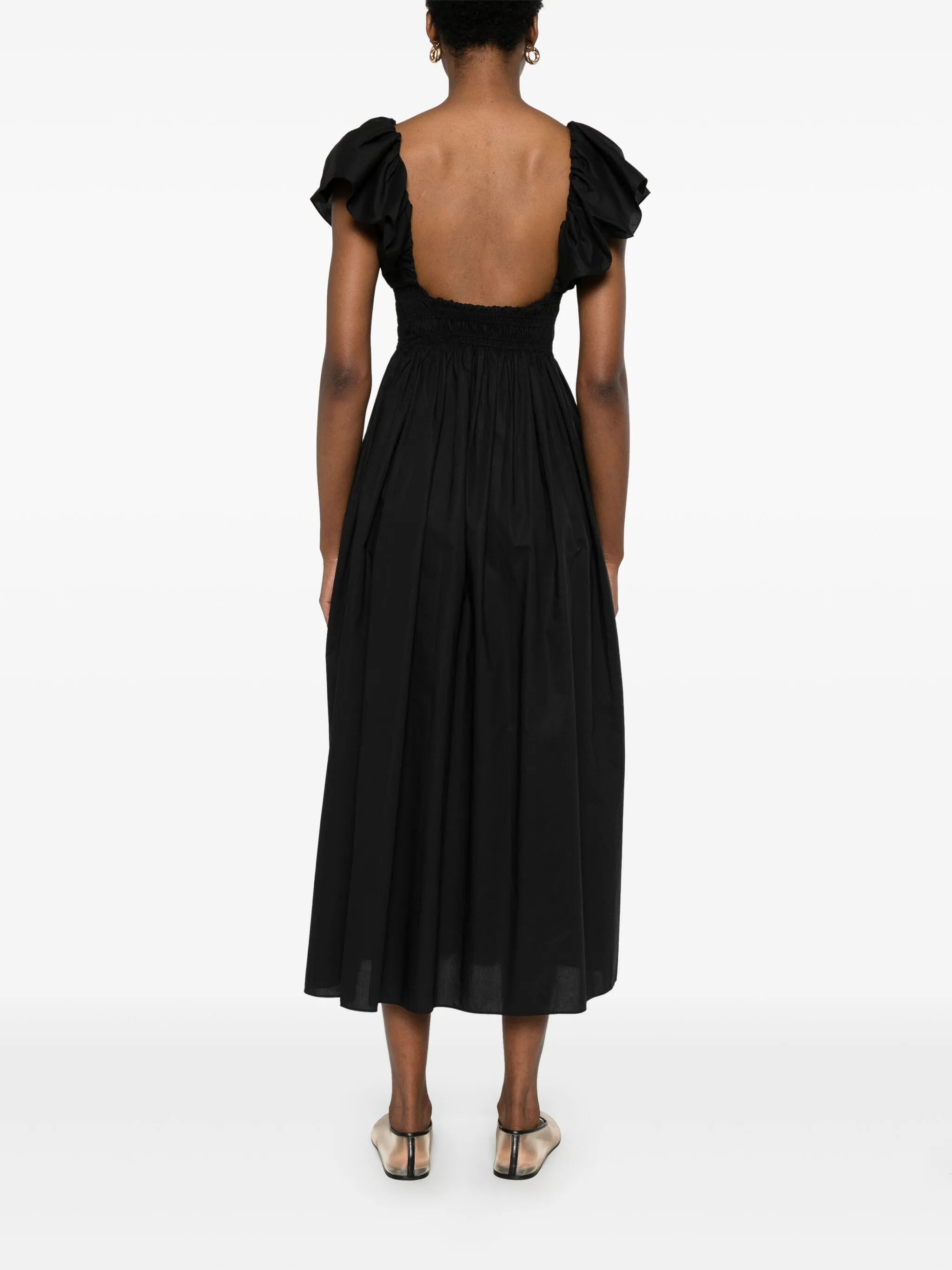 flutter-sleeves midi dress - 4