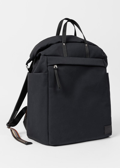 Paul Smith Navy Cotton-Blend Canvas Backpack outlook
