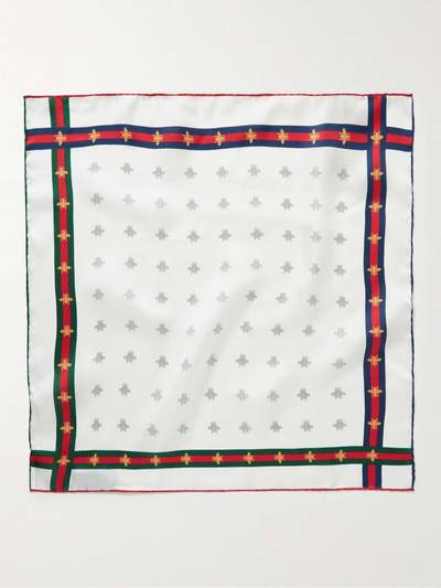 GUCCI Printed Silk-Twill Pocket Square outlook