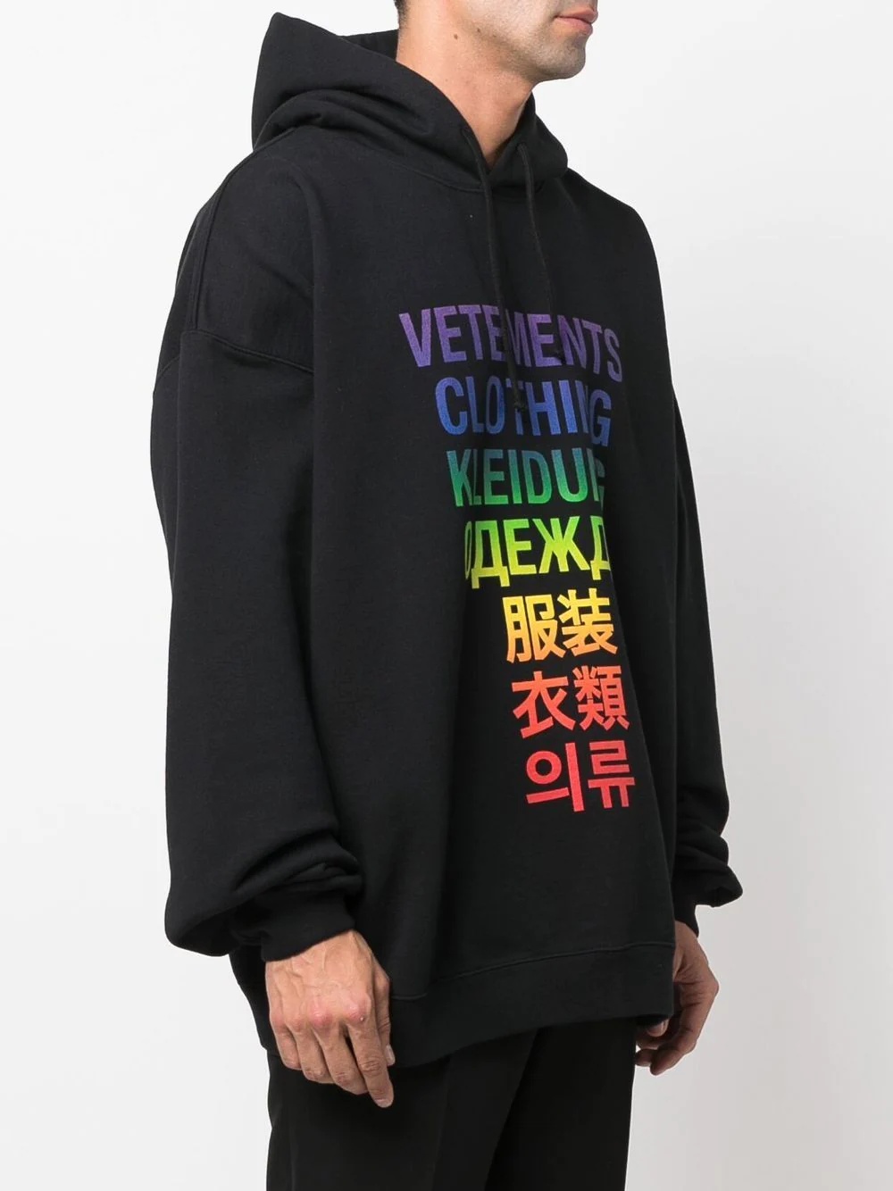 rainbow logo-print hoodie - 3