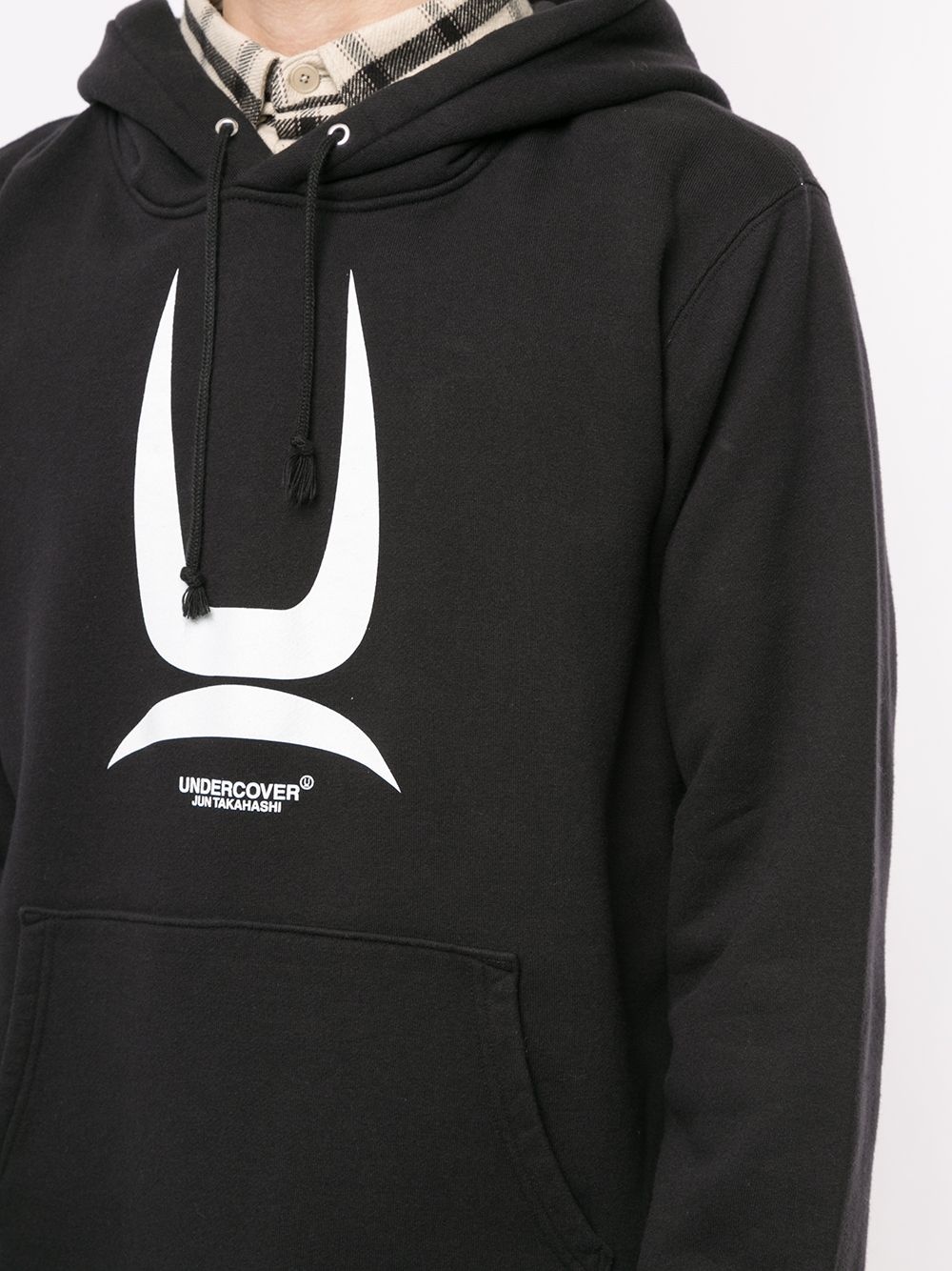 logo print hoodie - 5