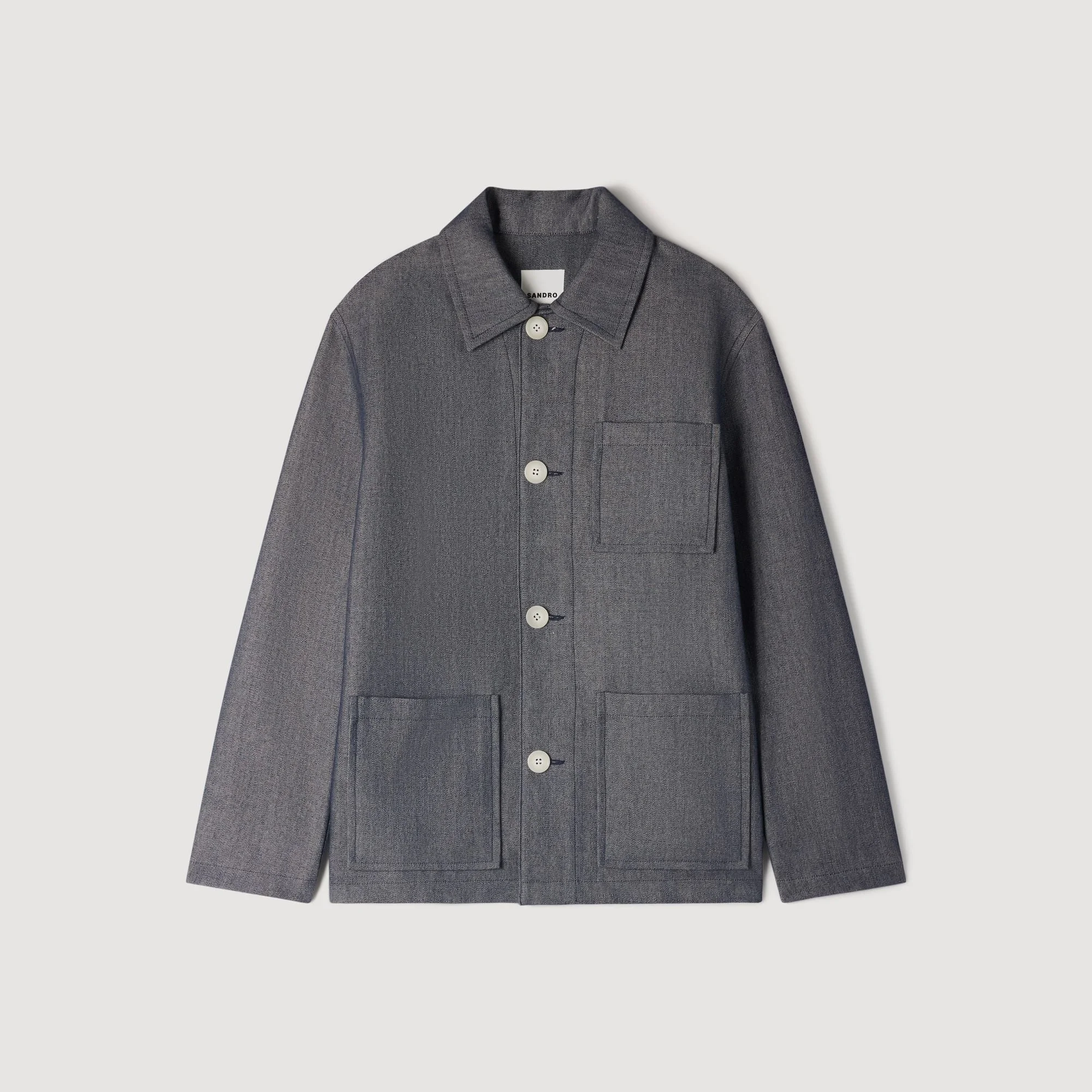 DENIM-EFFECT WORKER JACKET - 1