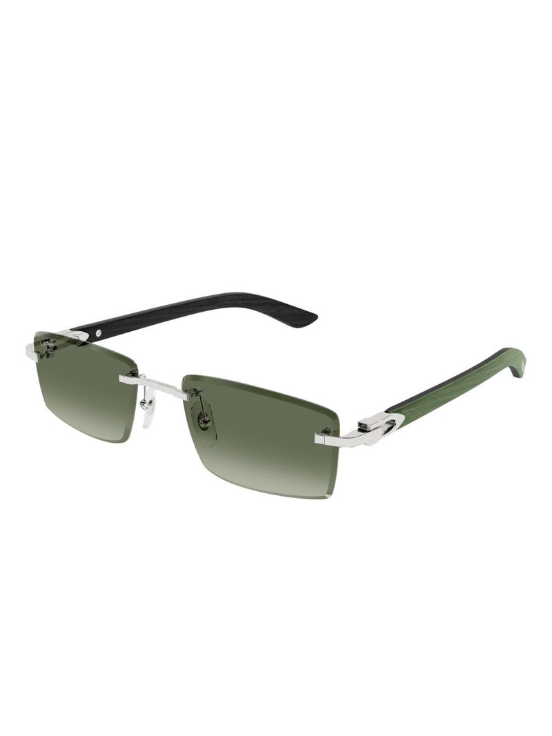 Cartier rectangle-frame sunglasses outlook