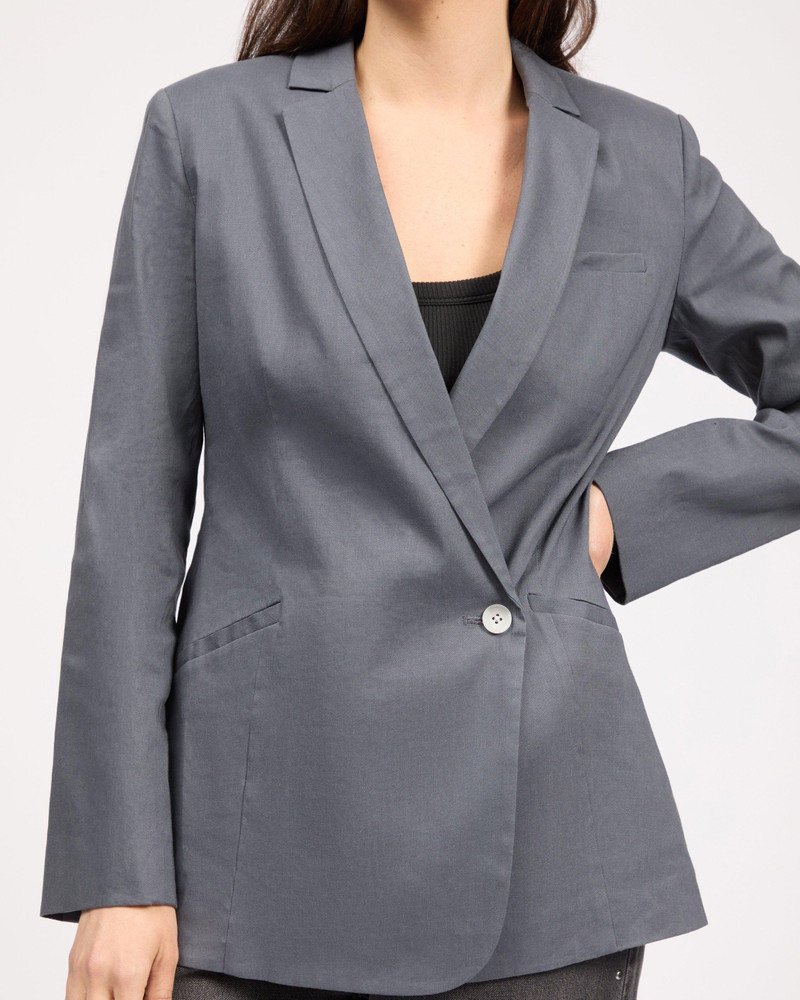 Jade Linen-Blend Blazer 1