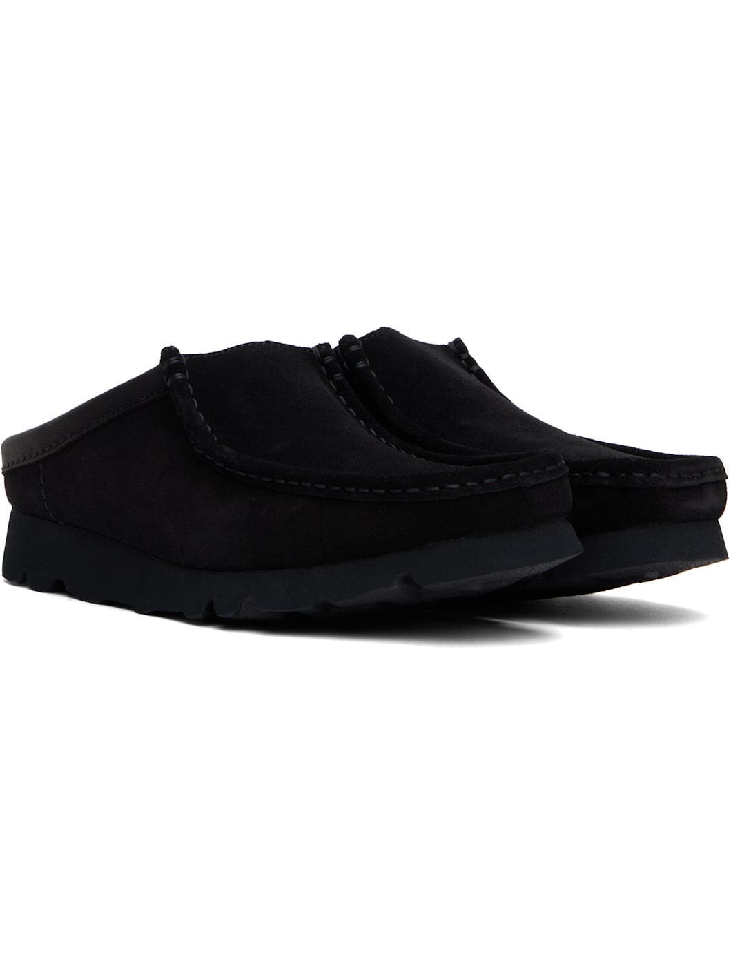 Black Wallabee Slip Loafers - 4
