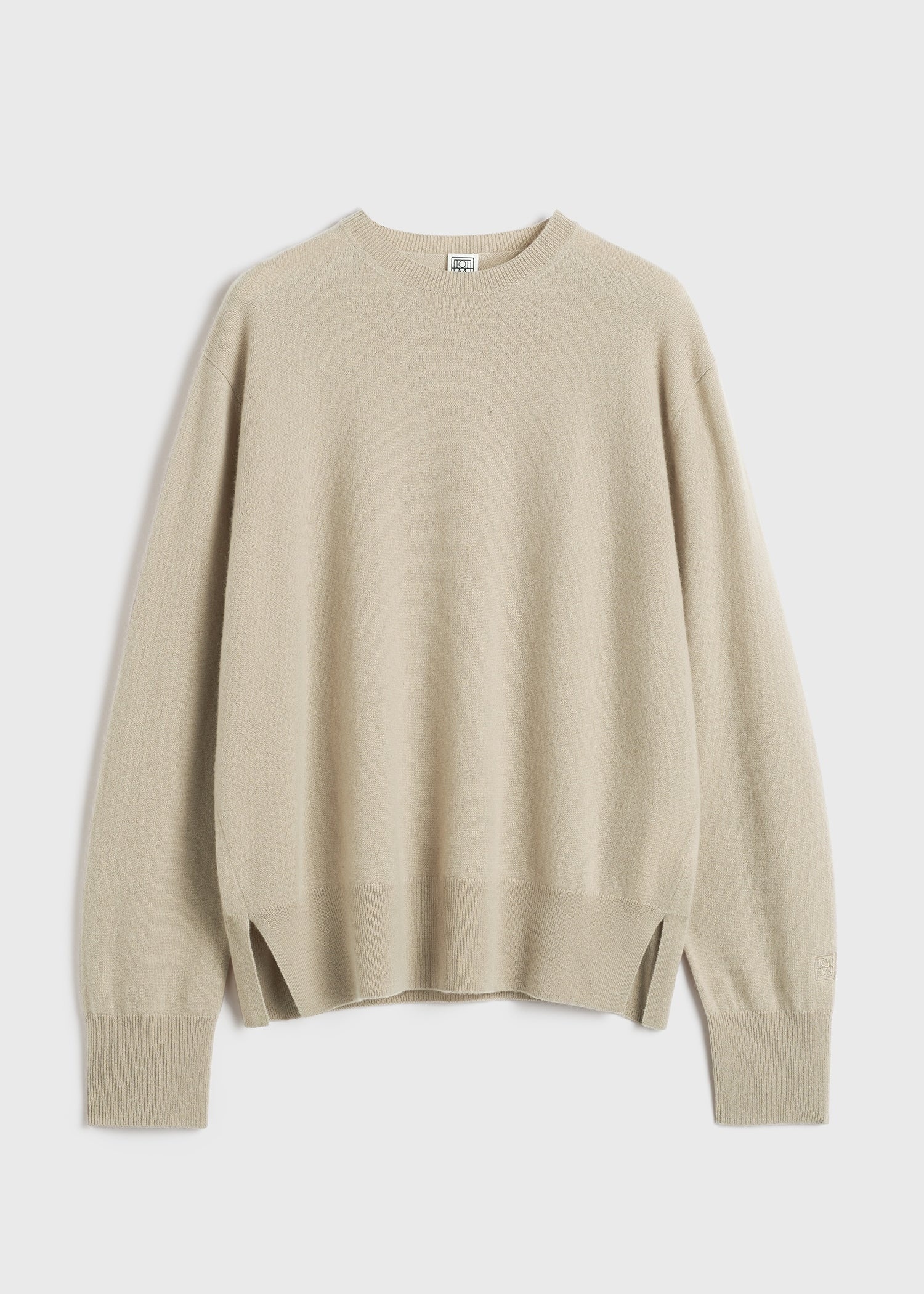 Totême Crew-neck cashmere knit fawn | REVERSIBLE