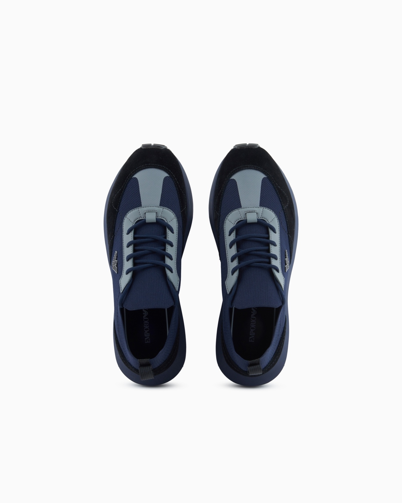 KNIT SNEAKERS WITH SUEDE DETAILS - 3