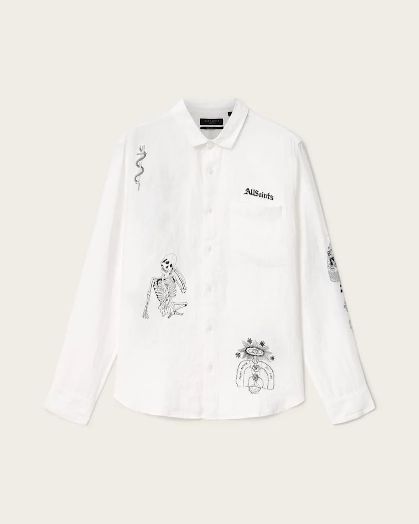 TERROR LONG SLEEVE LINEN SHIRT - 1
