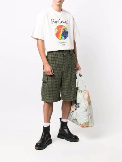 MSGM graphic-print organic cotton T-shirt outlook