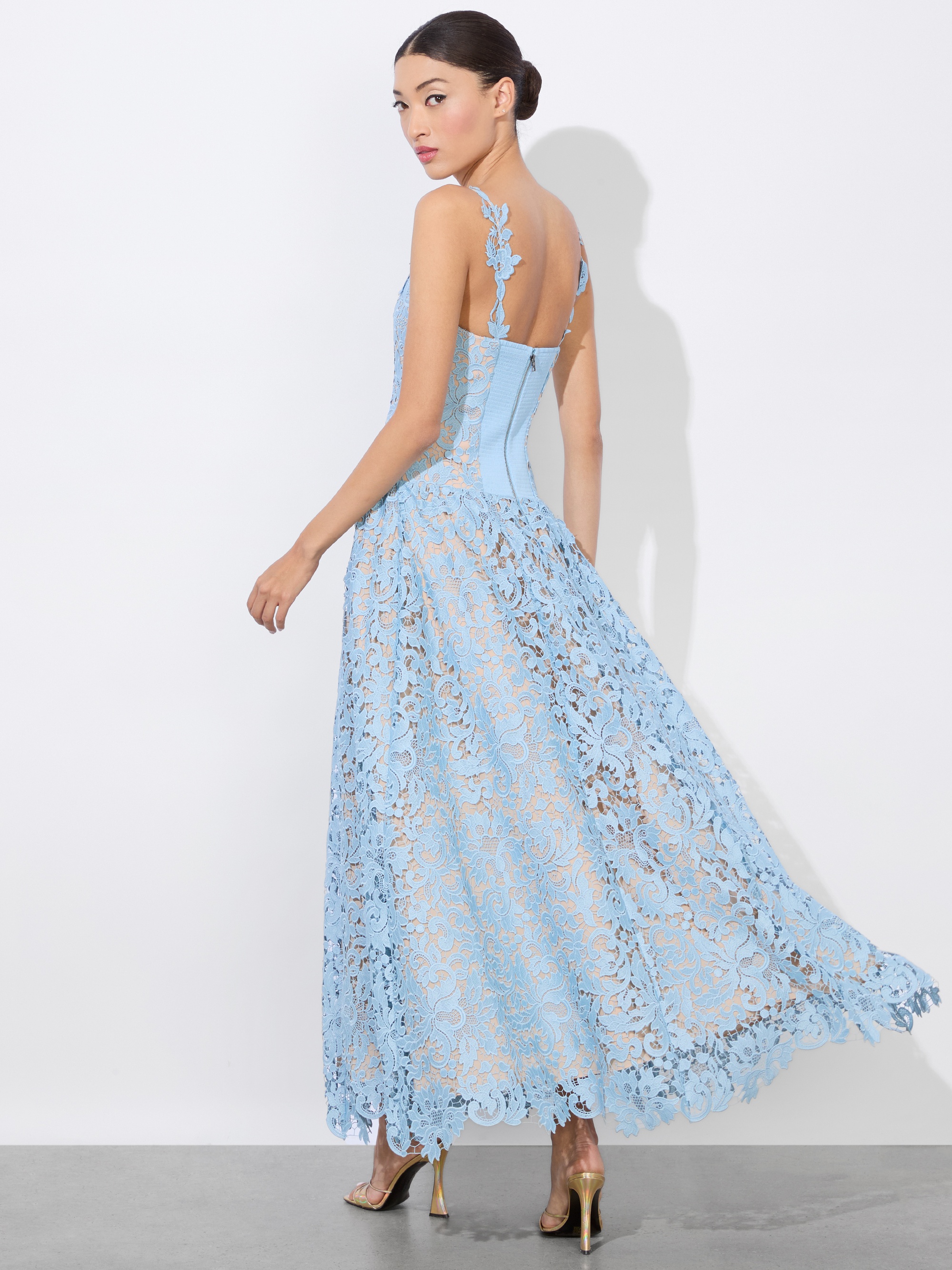 Alice + Olivia CLOVER OPEN BACK DRESS - CC503L49529C938 | REVERSIBLE
