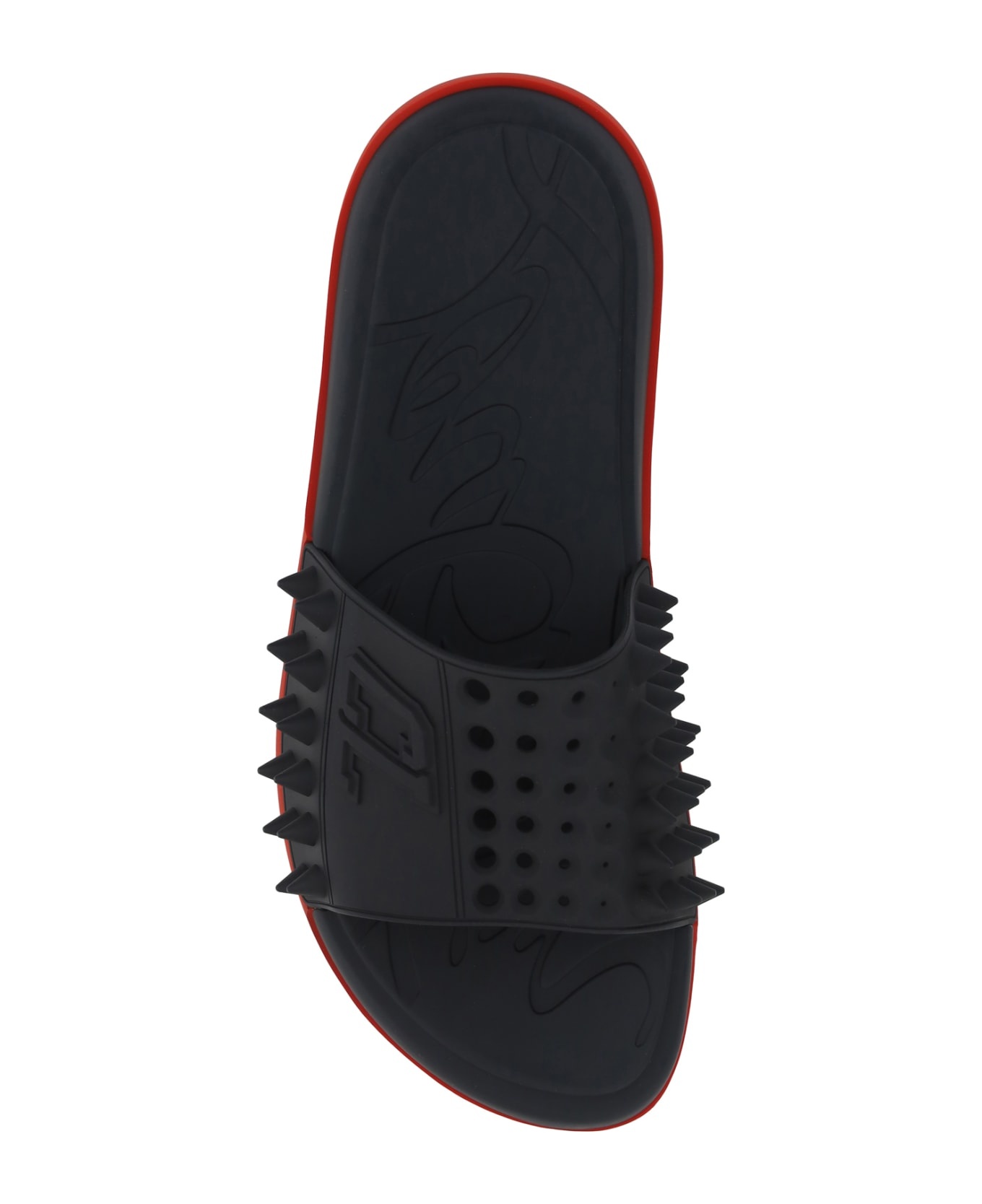 CHRISTIAN LOUBOUTIN Take It Easy Sandals▲ 1240945BK01 Take It Easy - Mules - Rubber - Black - Men - Christian
