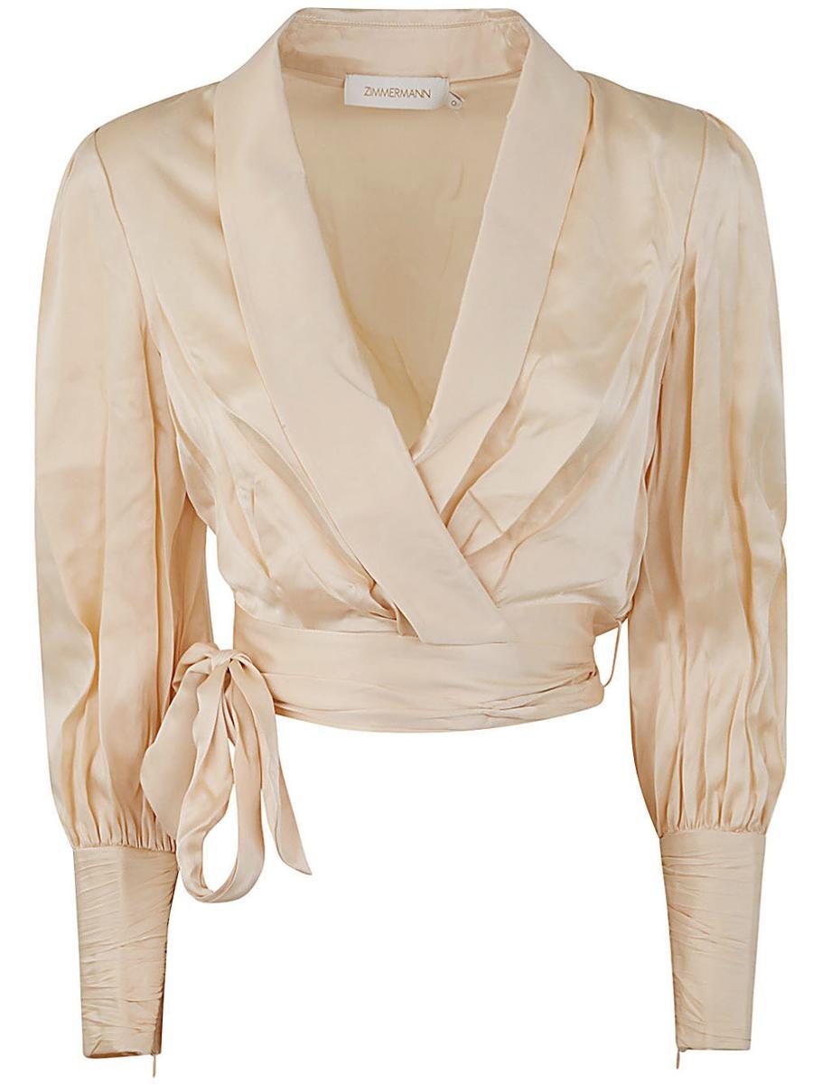 ZIMMERMANN SILK WRAP TOP CLOTHING - 1