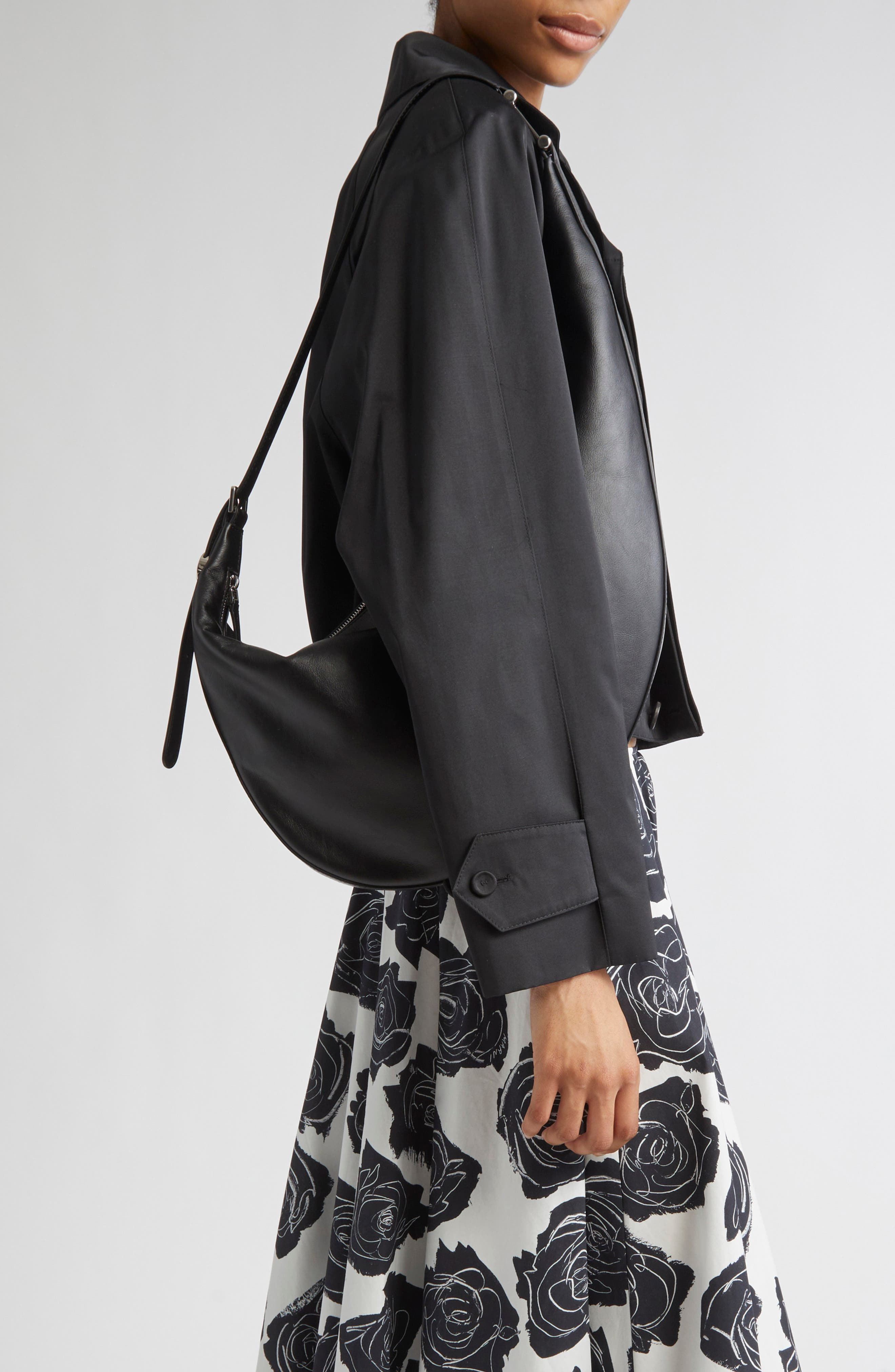 Marni Small Dot Leather Hobo Bag in 001 - 2