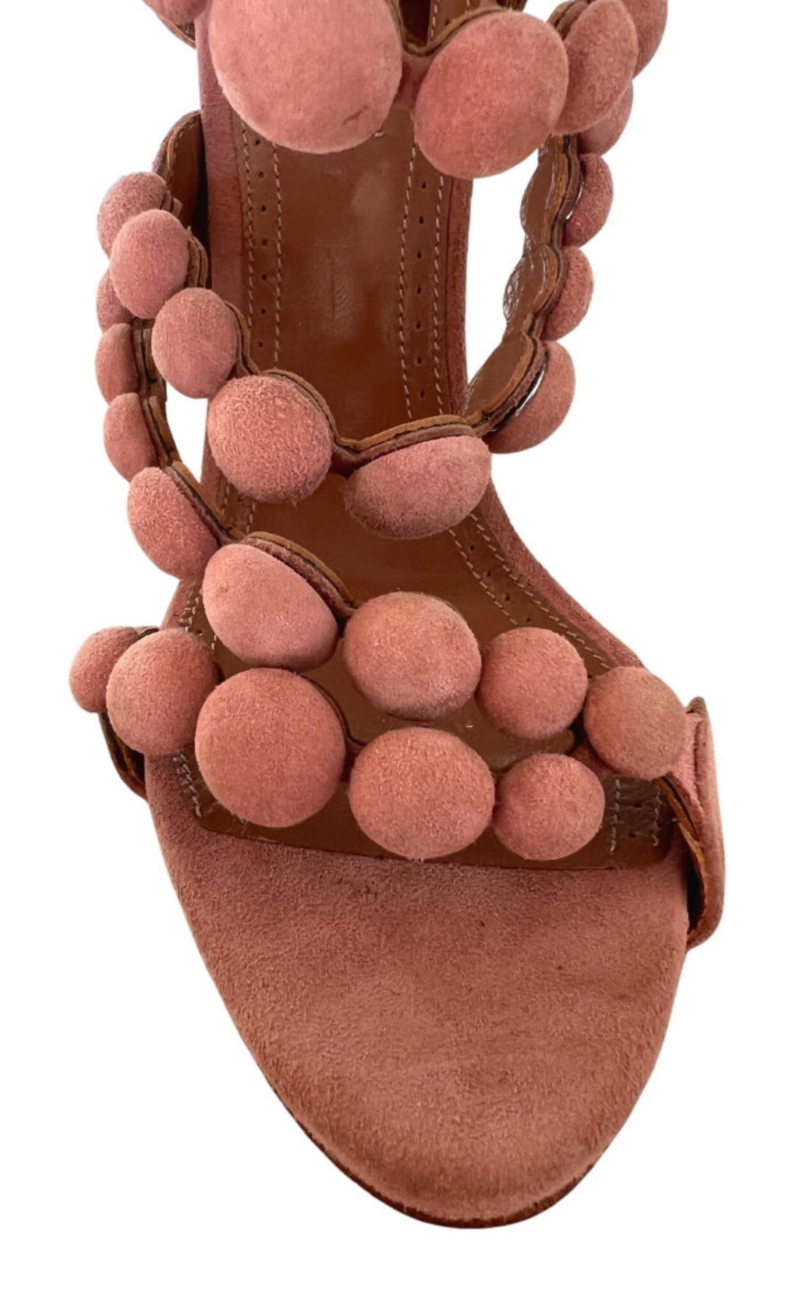Bombe Suede High Heel Sandals - 4
