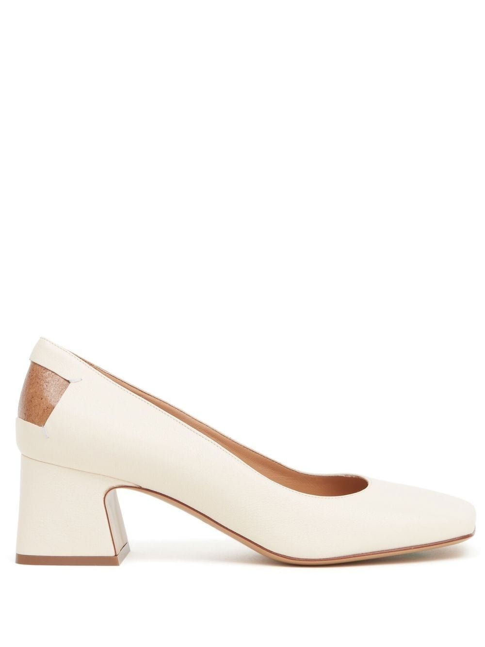 Décortiqué square-toe pumps - 1
