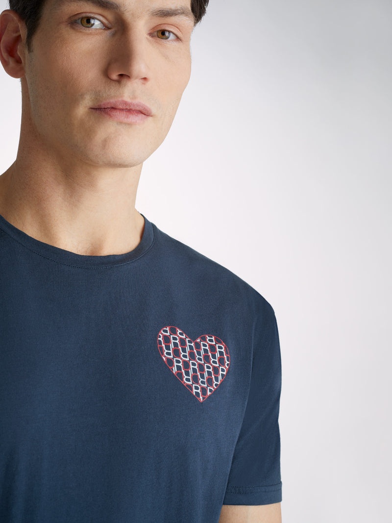 Men's T-Shirt Ripley 15 Pima Cotton Navy - 6