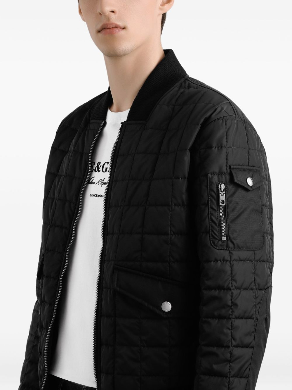 quilted bomber jacket - 4