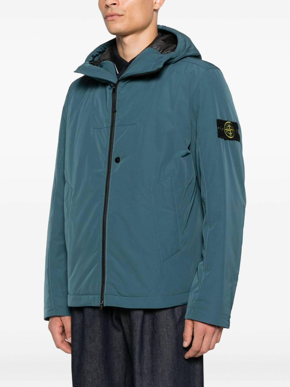 4100047 hooded zip-front jacket - 3