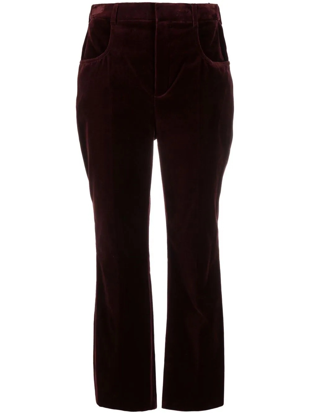 straight-leg corduroy trousers - 1