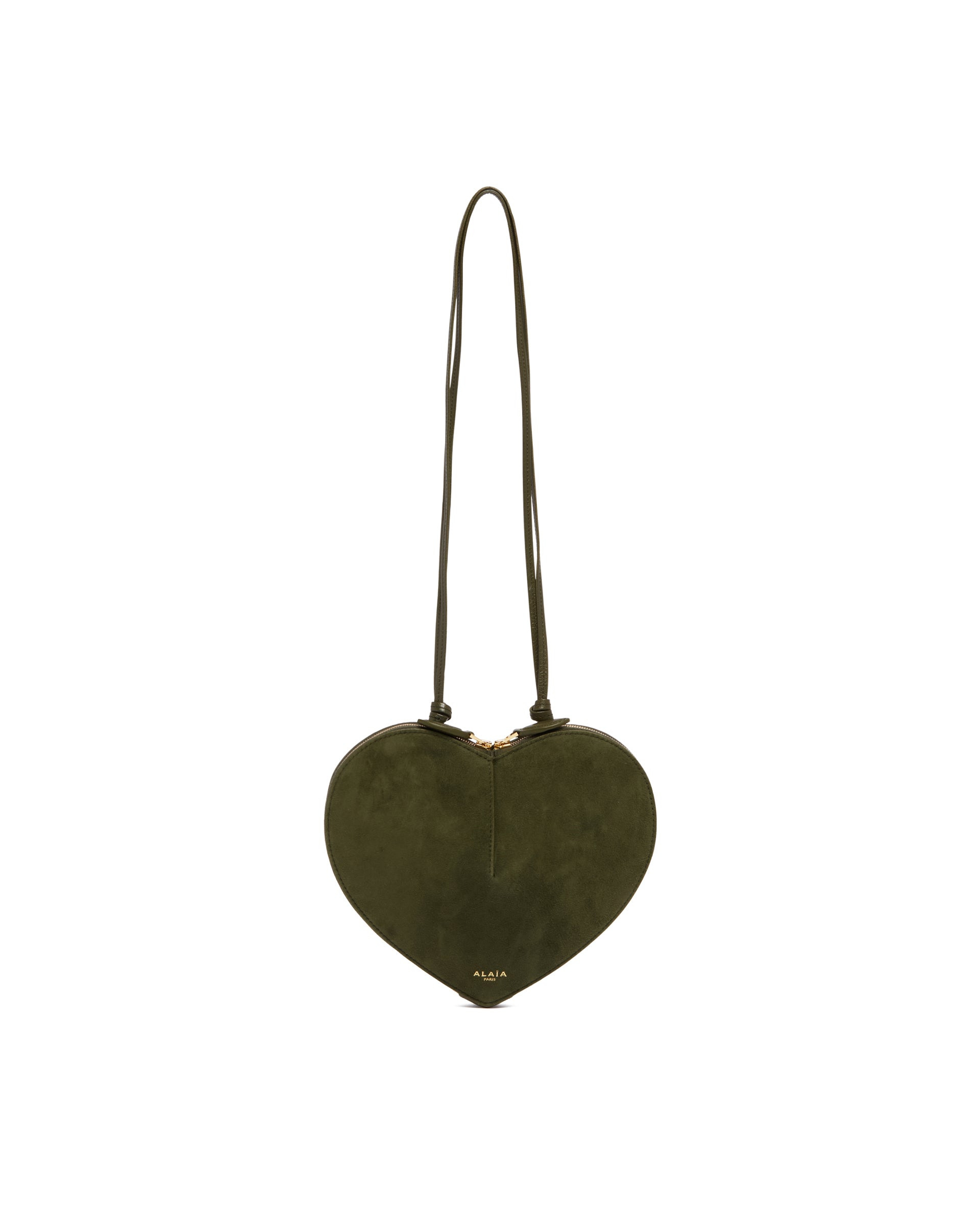 Green Le Coeur Suede Bag - 3