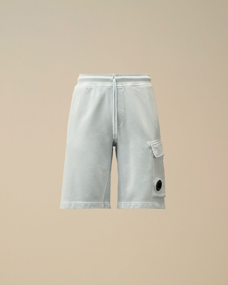 Cotton Diagonal Fleece Cargo Shorts 1