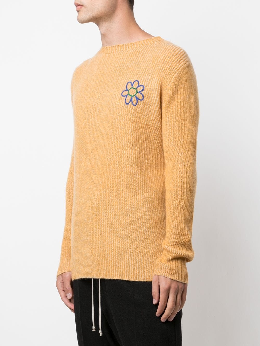 floral-embroidered jumper - 4