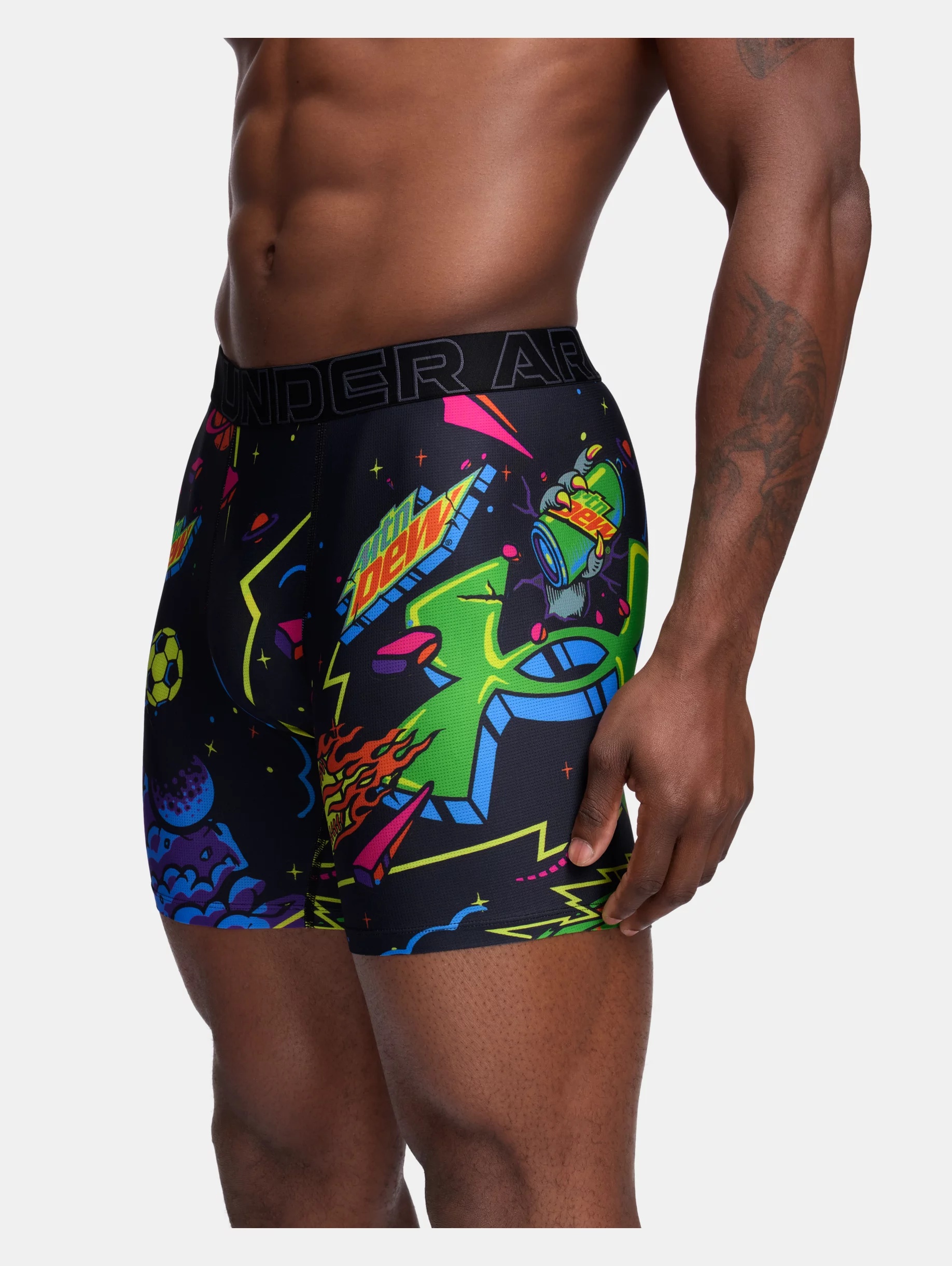 Men's UA Performance Tech Mesh Graphic x Mountain Dew Boxerjock® - 3