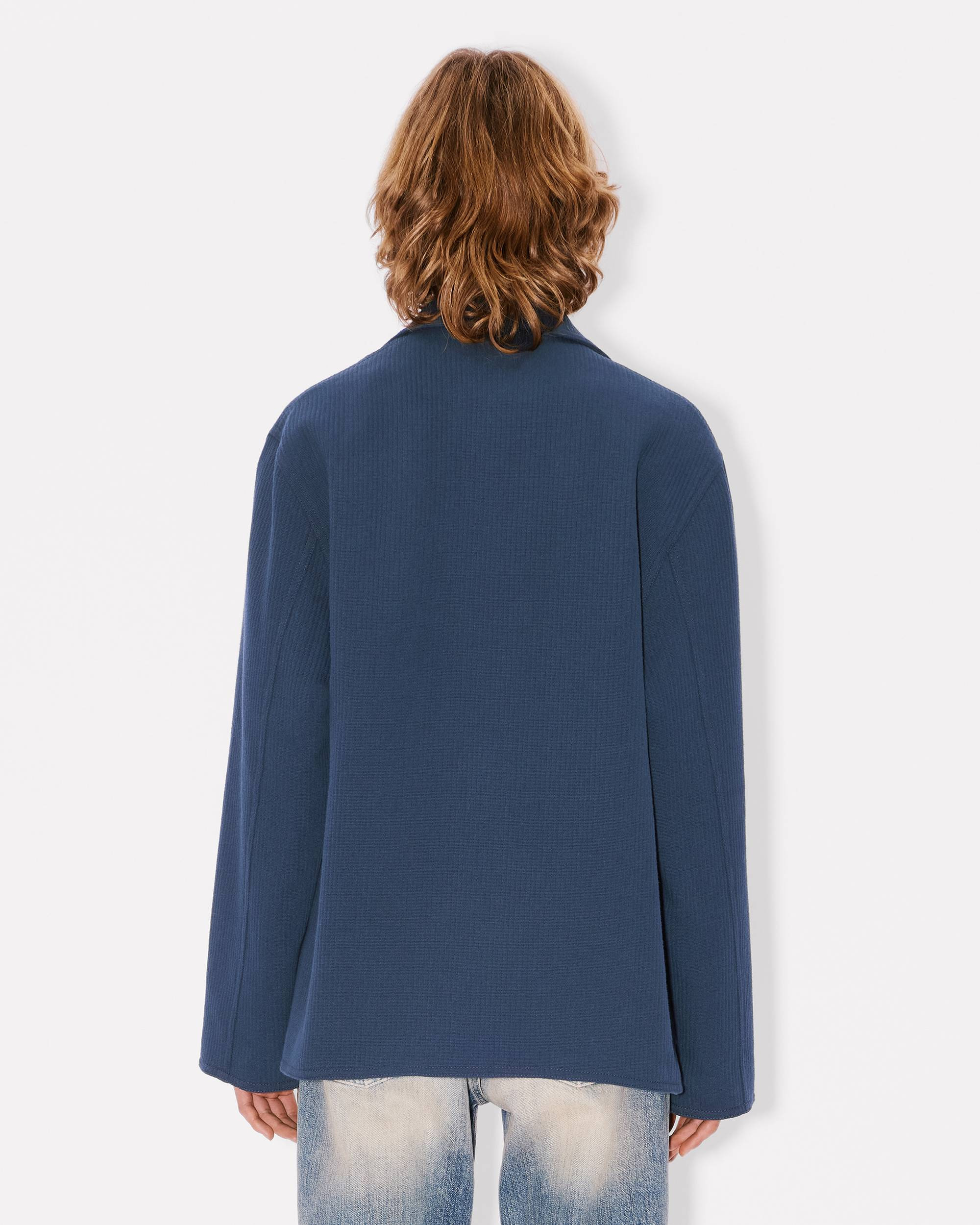 'KENZO Archive Bouquet' embroidered workwear jacket in ribbed cotton - 5