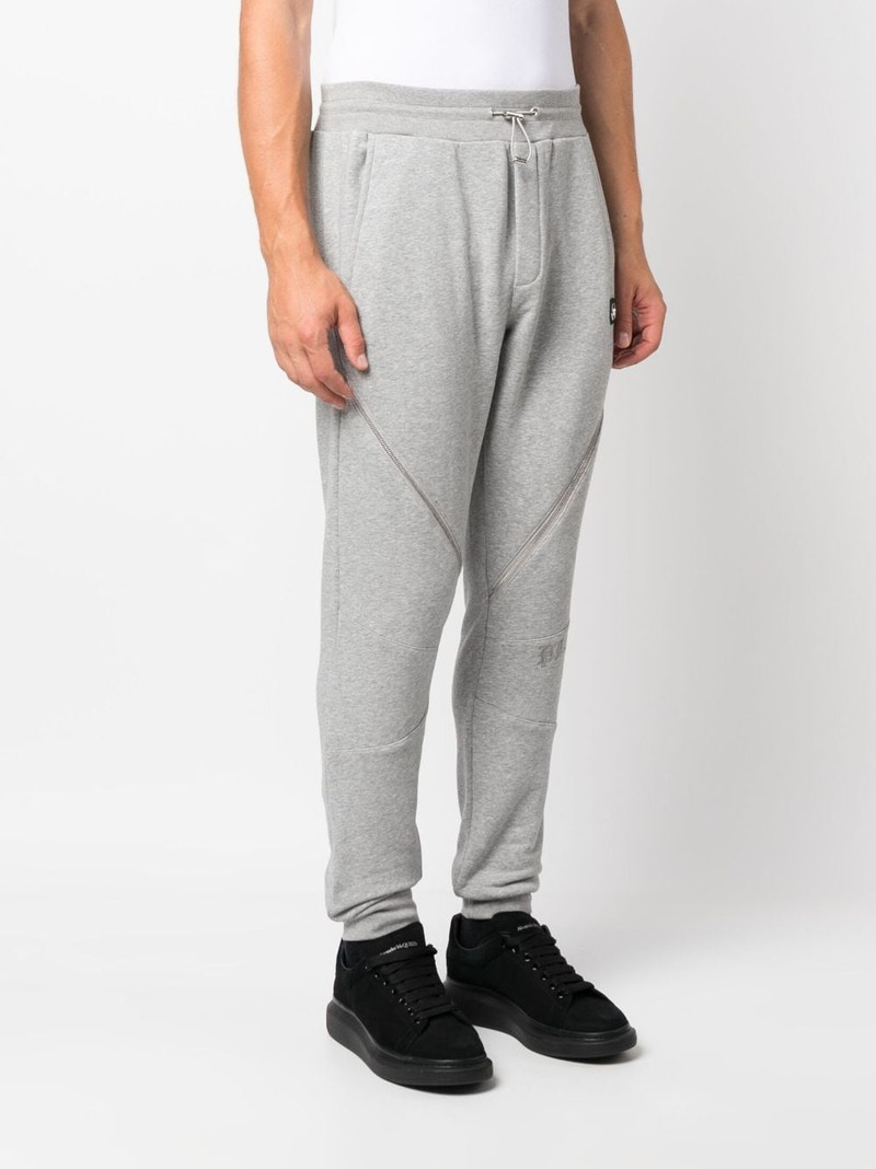 Constructed decorative-zip cotton track pants 3