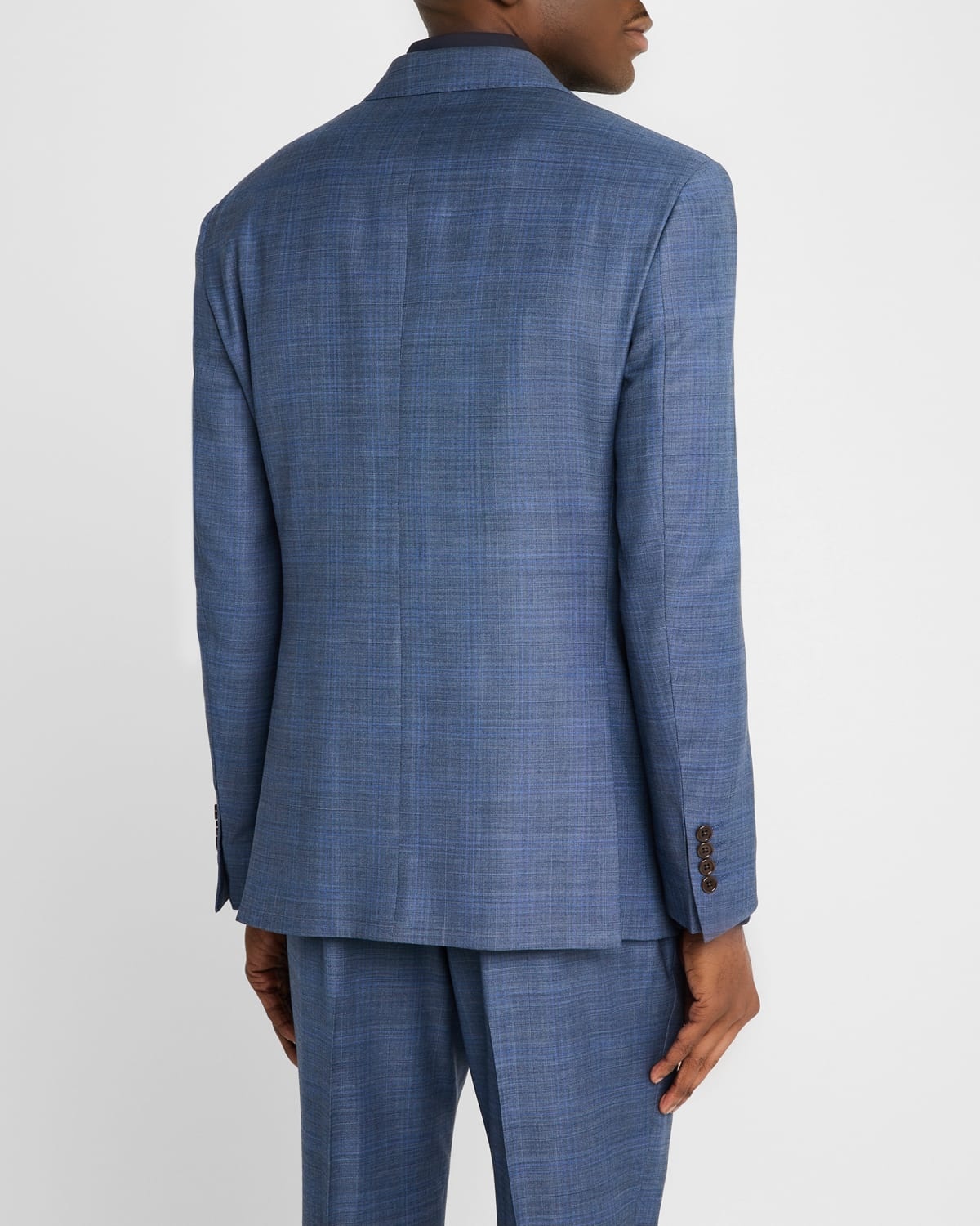 Men's Subtle Grid Check Suit - 7