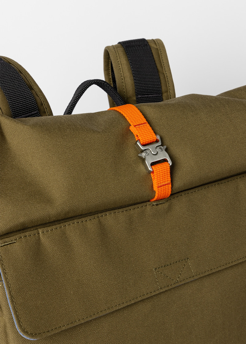 Khaki Nylon Utility Backpack 3