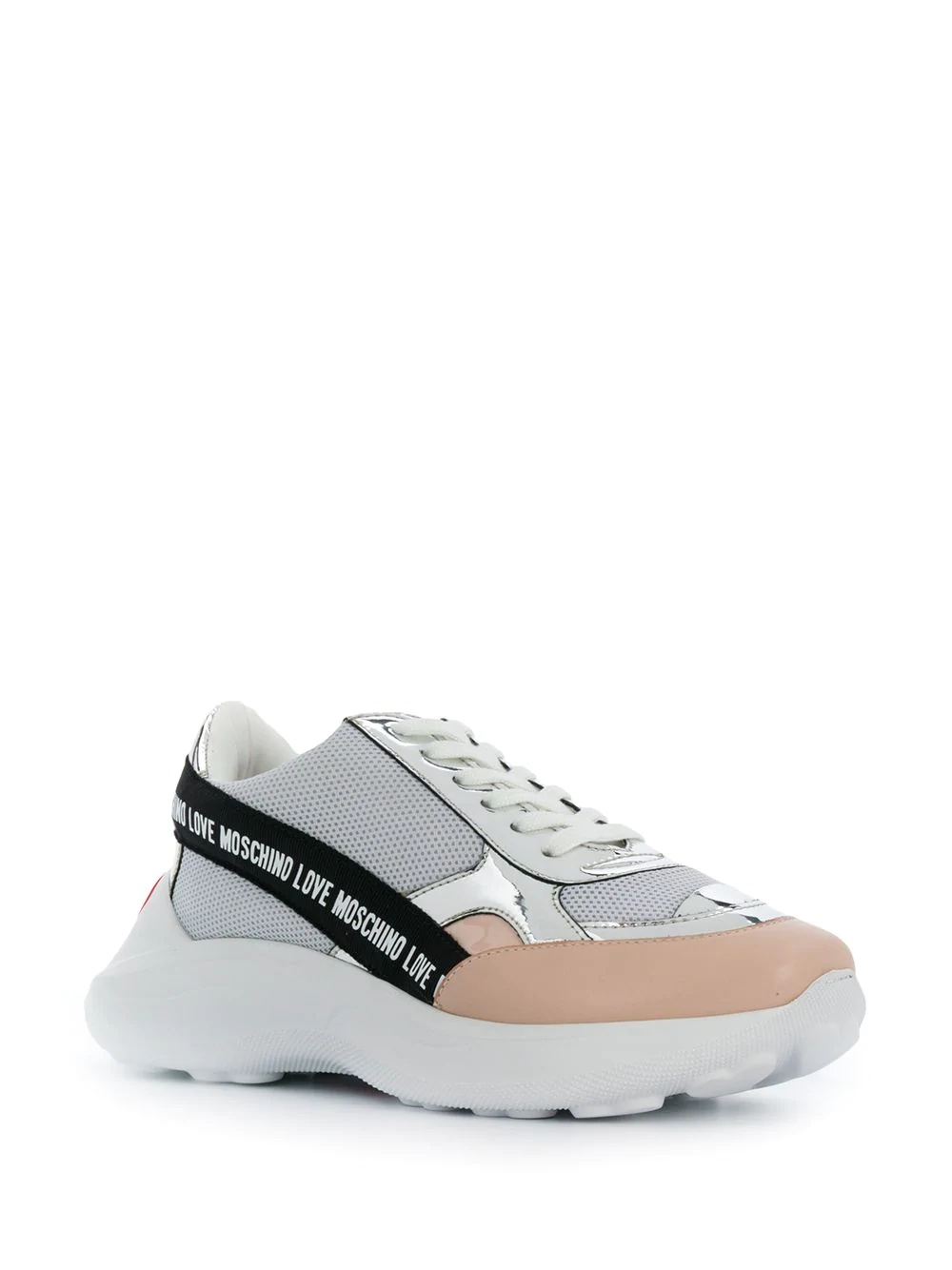 chunky sole panelled sneakers - 2